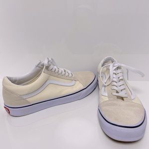 Creme vans old skool sneakers